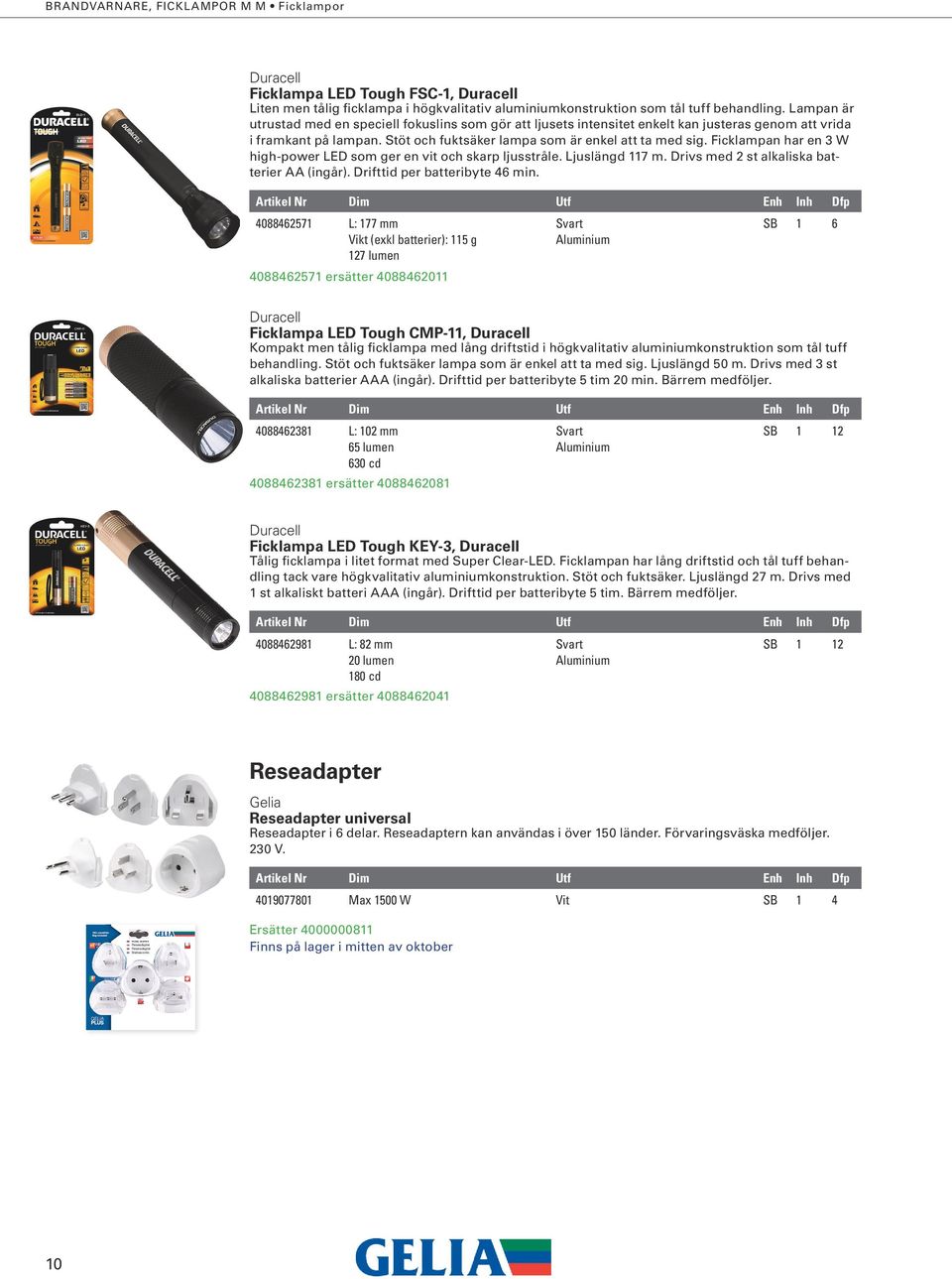 Ficklampan har en 3 W high-power LED som ger en vit och skarp ljusstråle. Ljuslängd 117 m. Drivs med 2 st alkaliska batterier AA (ingår). Drifttid per batteribyte 46 min.