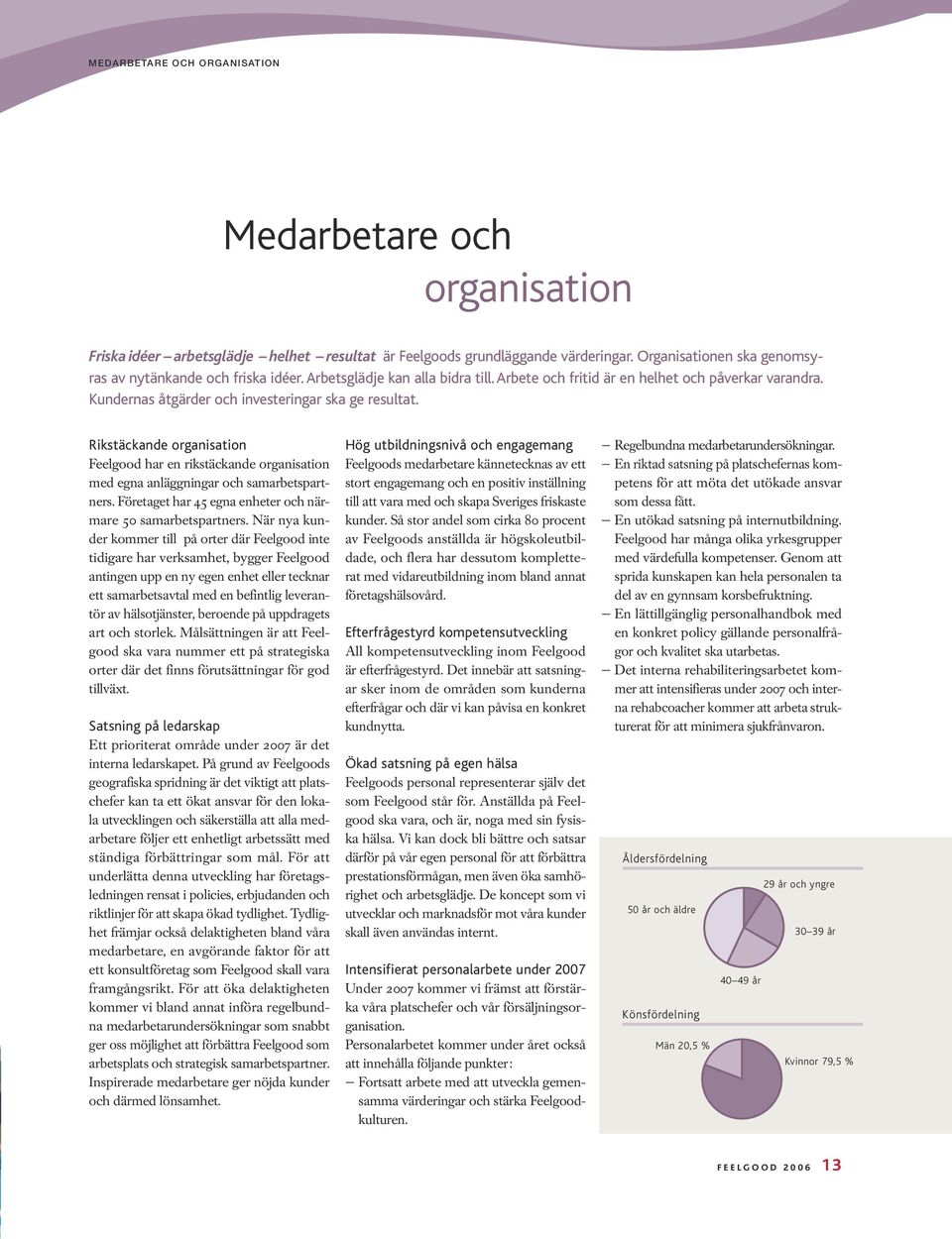 Kundernas åtgärder och investeringar ska ge resultat. Rikstäckande organisation Feelgood har en rikstäckande organisation med egna anläggningar och samarbetspartners.