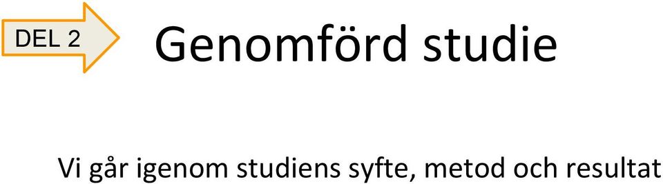 igenom studiens