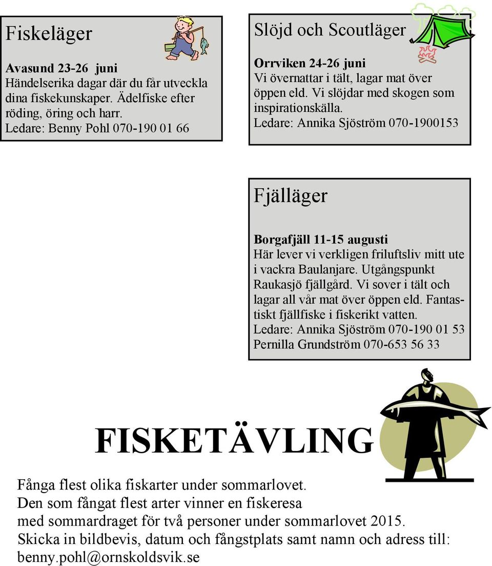 Ledare: Annika Sjöström 070-1900153 Fjälläger Borgafjäll 11-15 augusti Här lever vi verkligen friluftsliv mitt ute i vackra Baulanjare. Utgångspunkt Raukasjö fjällgård.