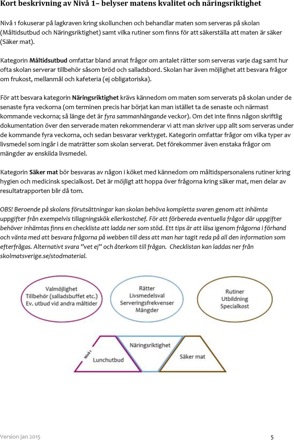 Kategorin Måltidsutbud omfattar bland annat frågor om antalet rätter som serveras varje dag samt hur ofta skolan serverar tillbehör såsom bröd och salladsbord.