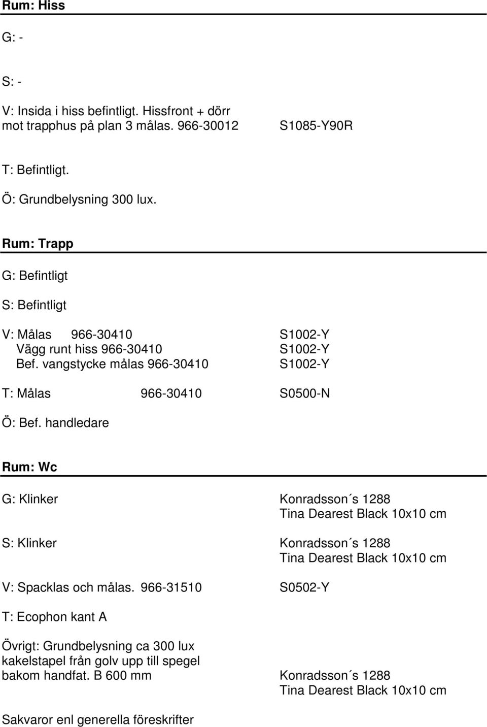 vangstycke målas 966-30410 S1002-Y T: Målas 966-30410 S0500-N Ö: Bef.