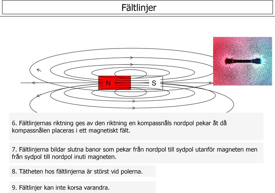 placeras i ett magnetiskt fält. 7.