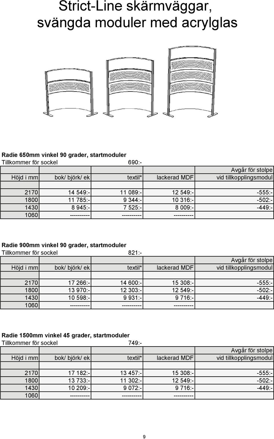 14 600:- 15 308:- -555:- 1800 13 970:- 12 303:- 12 549:- -502:- 1430 10 598:- 9 931:- 9 716:- -449:- 1060 ---------- ---------- ---------- Radie 1500mm vinkel 45 grader,