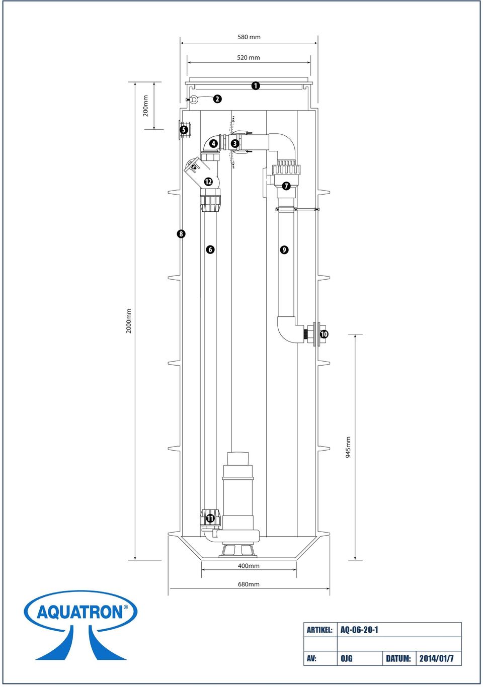 11 400mm 680mm ARTIKEL: