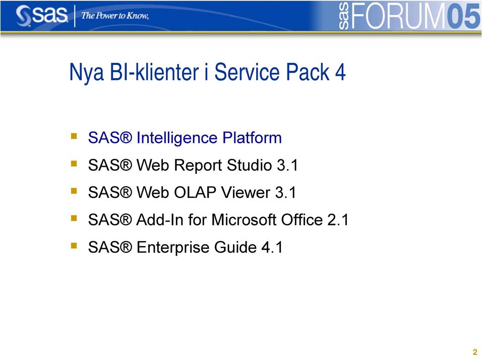 Studio 3.1 SAS Web OLAP Viewer 3.