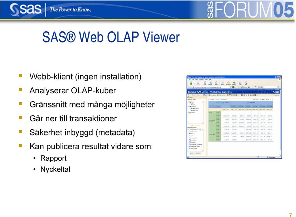 Går ner till transaktioner Säkerhet inbyggd (metadata)