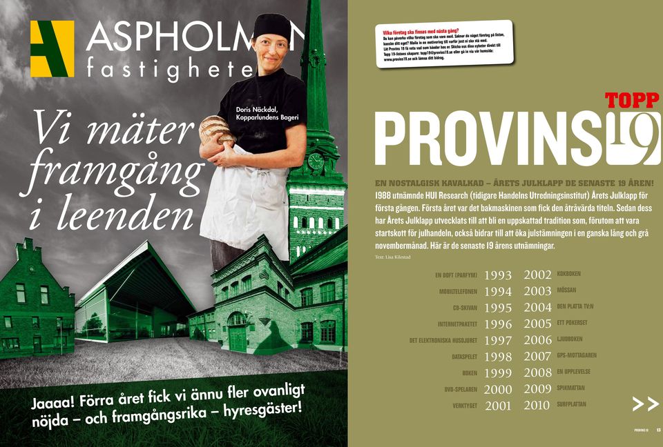 bidrag ditt lämna och s19.se provin www. Vi mäter framgång i leenden topp Doris Näckdal, Kopparlundens Bageri En nostalgisk kavalkad årets julklapp de senaste 19 åren!