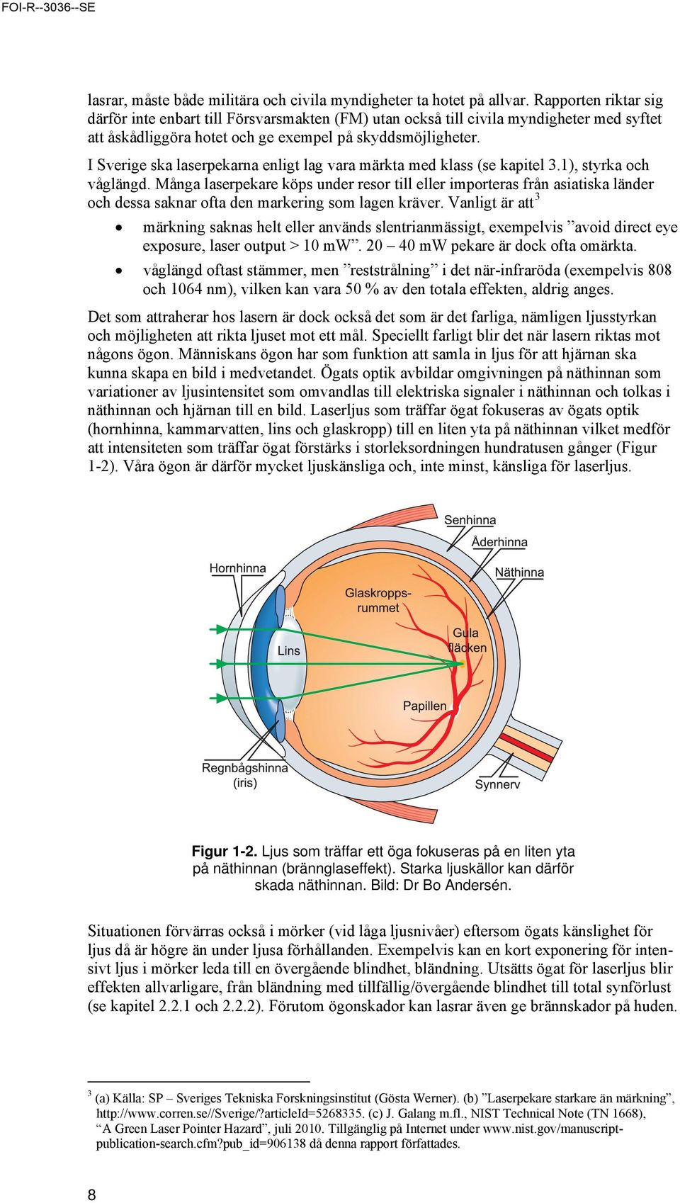 I Sverige ska laserpekarna enligt lag vara märkta med klass (se kapitel 3.1), styrka och våglängd.