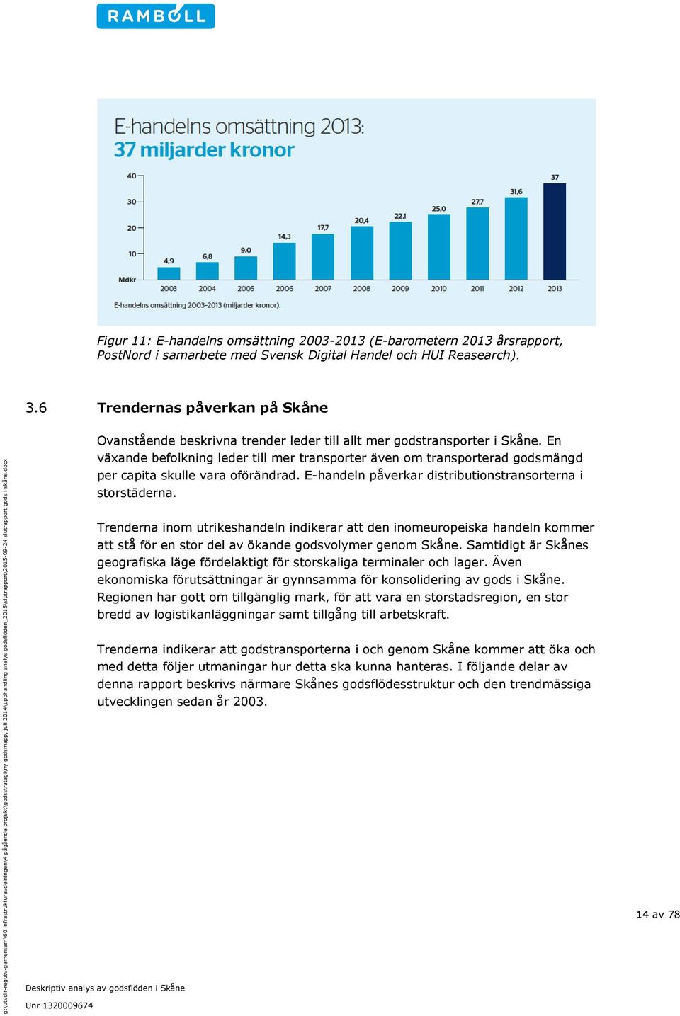 En växande befolkning leder till mer transporter även om transporterad godsmängd per capita skulle vara oförändrad. E-handeln påverkar distributionstransorterna i storstäderna.