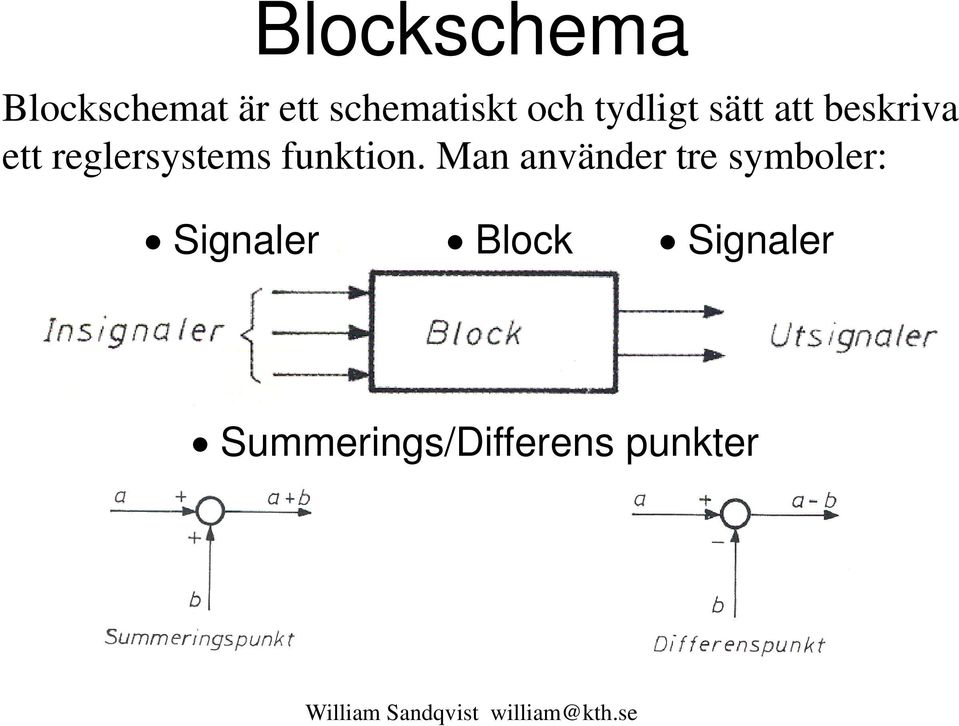 reglersystems funktion.