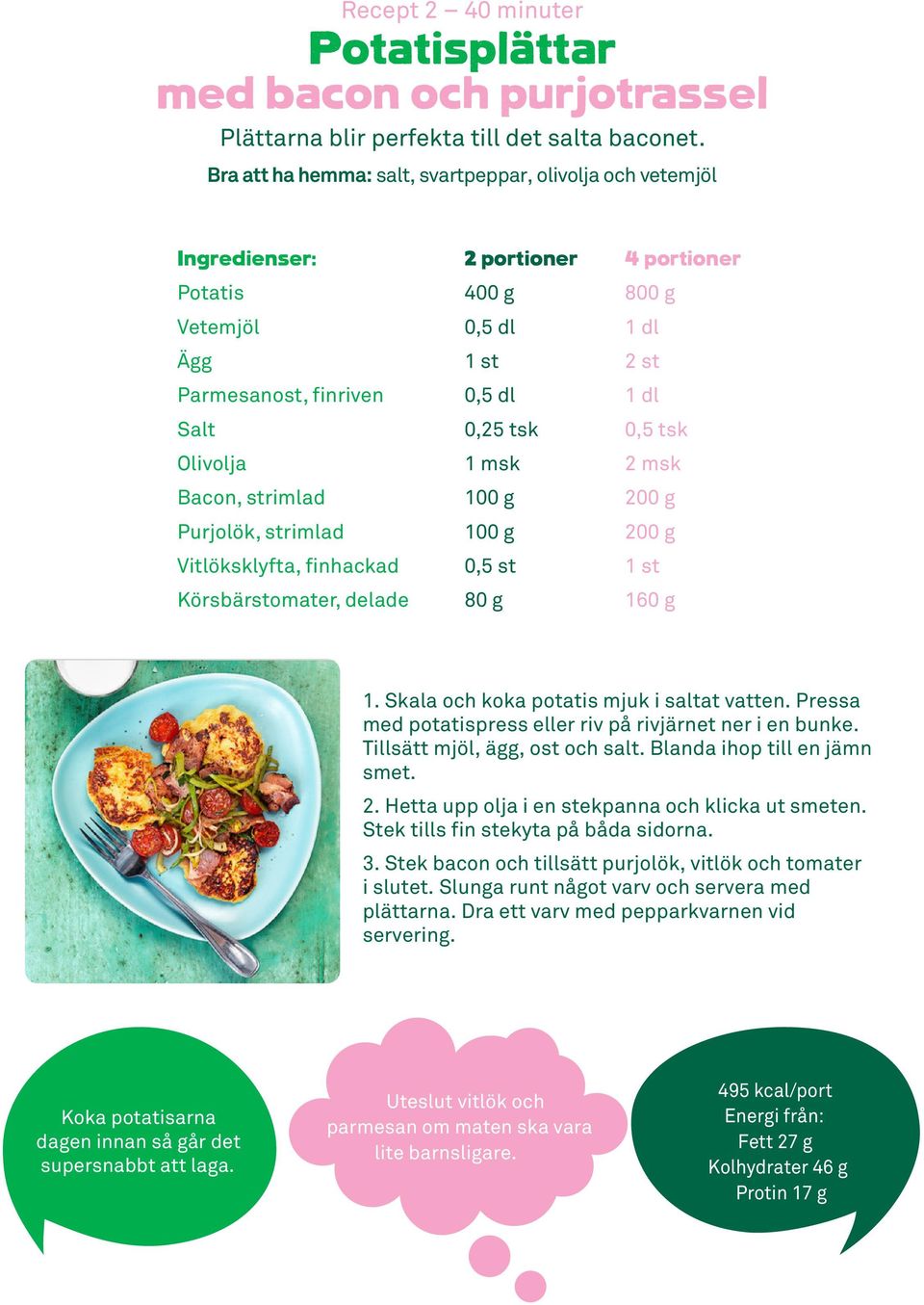 0,25 tsk 100 g 100 g 80 g 800 g 1 dl 1 dl 2 msk 200 g 200 g 160 g 1. Skala och koka potatis mjuk i saltat vatten. Pressa med potatispress eller riv på rivjärnet ner i en bunke.