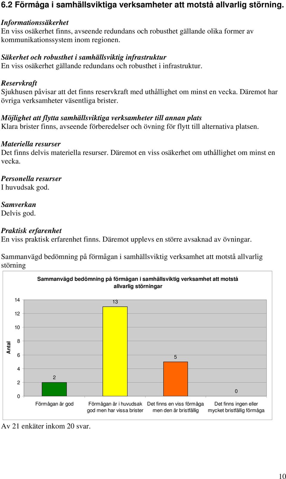 Säkerhet och robusthet i samhällsviktig infrastruktur En viss osäkerhet gällande redundans och robusthet i infrastruktur.