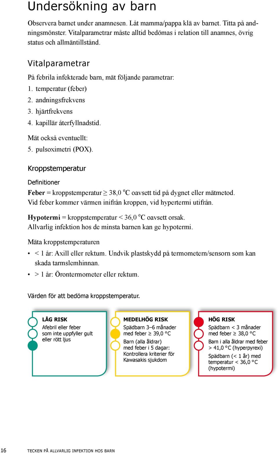 andningsfrekvens 3. hjärtfrekvens 4. kapillär återfyllnadstid. Mät också eventuellt: 5. pulsoximetri (POX).