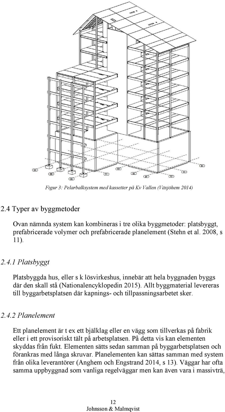 Allt byggmaterial levereras till byggarbetsplatsen där kapnings- och tillpassningsarbetet sker. 2.4.