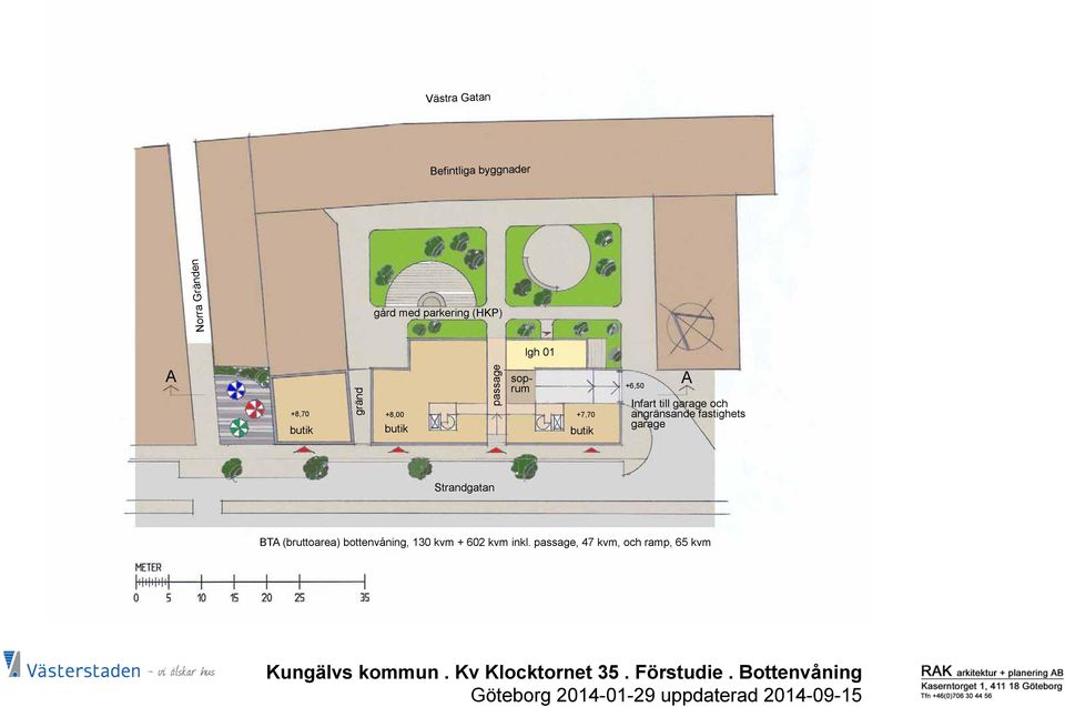 Strandgatan BTA (bruttoarea) bottenvåning, 130 kvm + 602 kvm inkl.