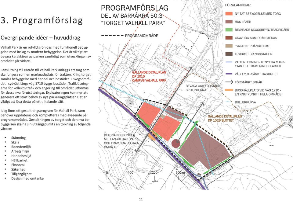 Det är viktigt att bevara karaktären av parken samtidigt som utvecklingen av området går vidare.