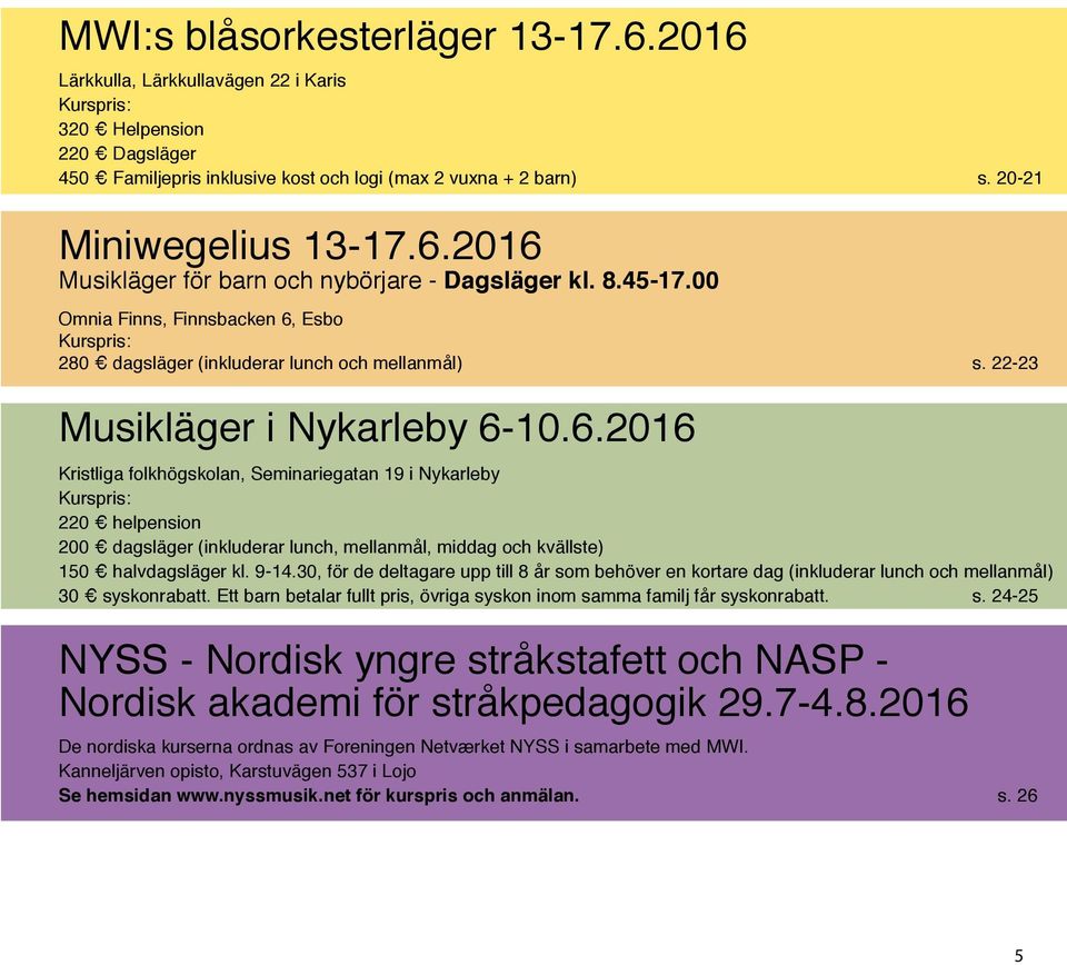 22-23 Musikläger i Nykarleby 6-