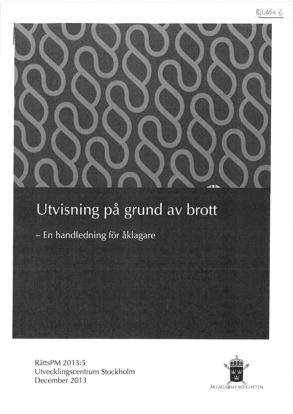 handledning för åklagare RättsPM 2013:5