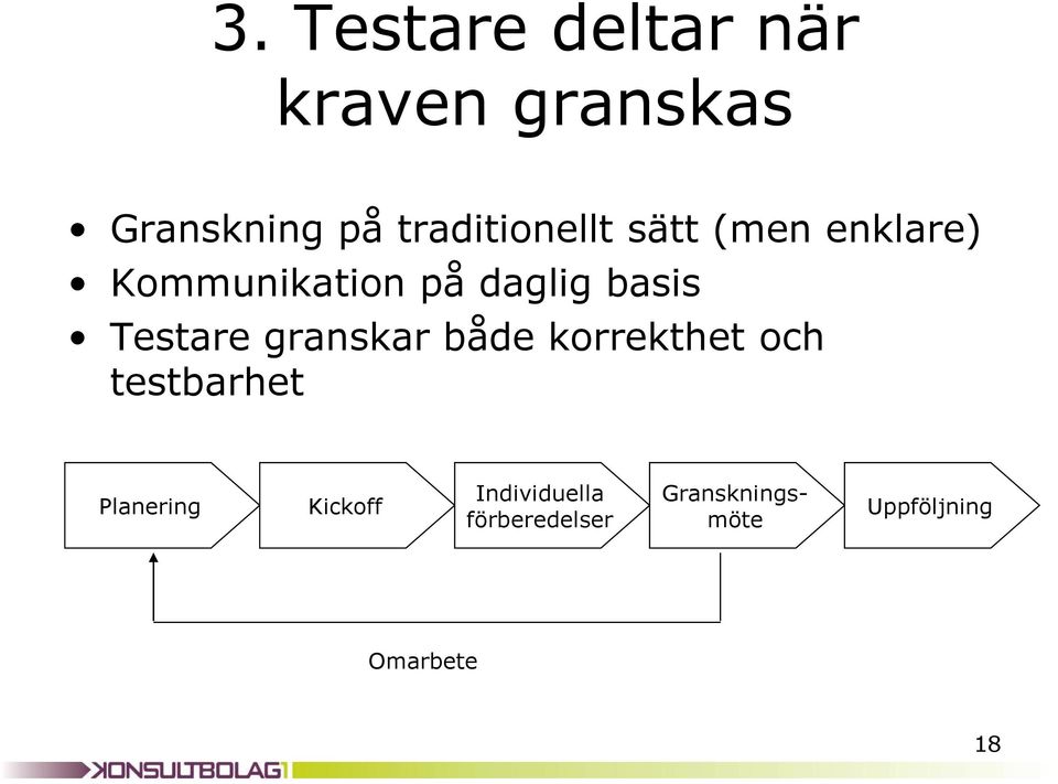 basis Testare granskar både korrekthet och testbarhet