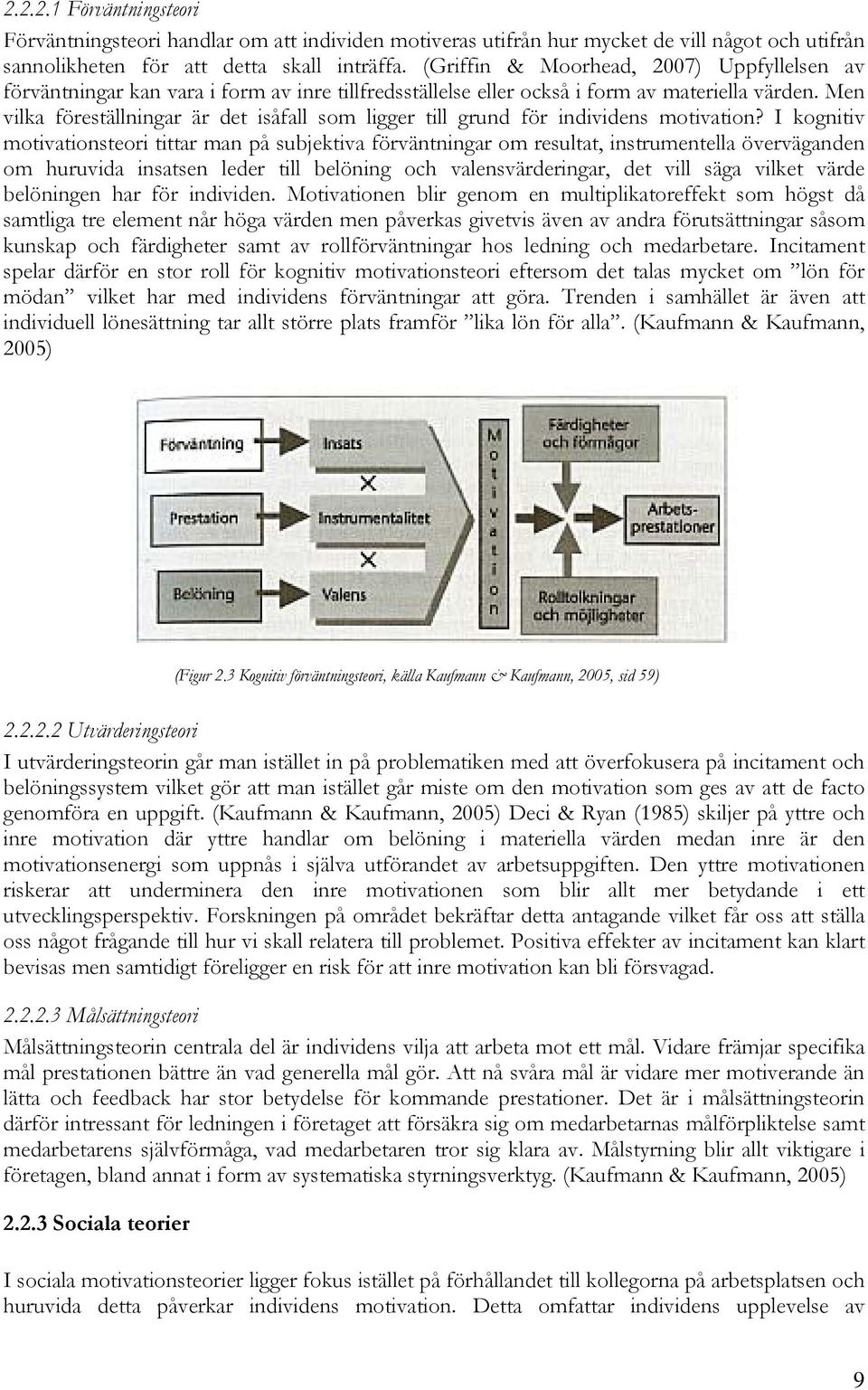 Men vilka föreställningar är det isåfall som ligger till grund för individens motivation?