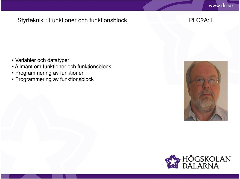 funktionsblock Programmering av