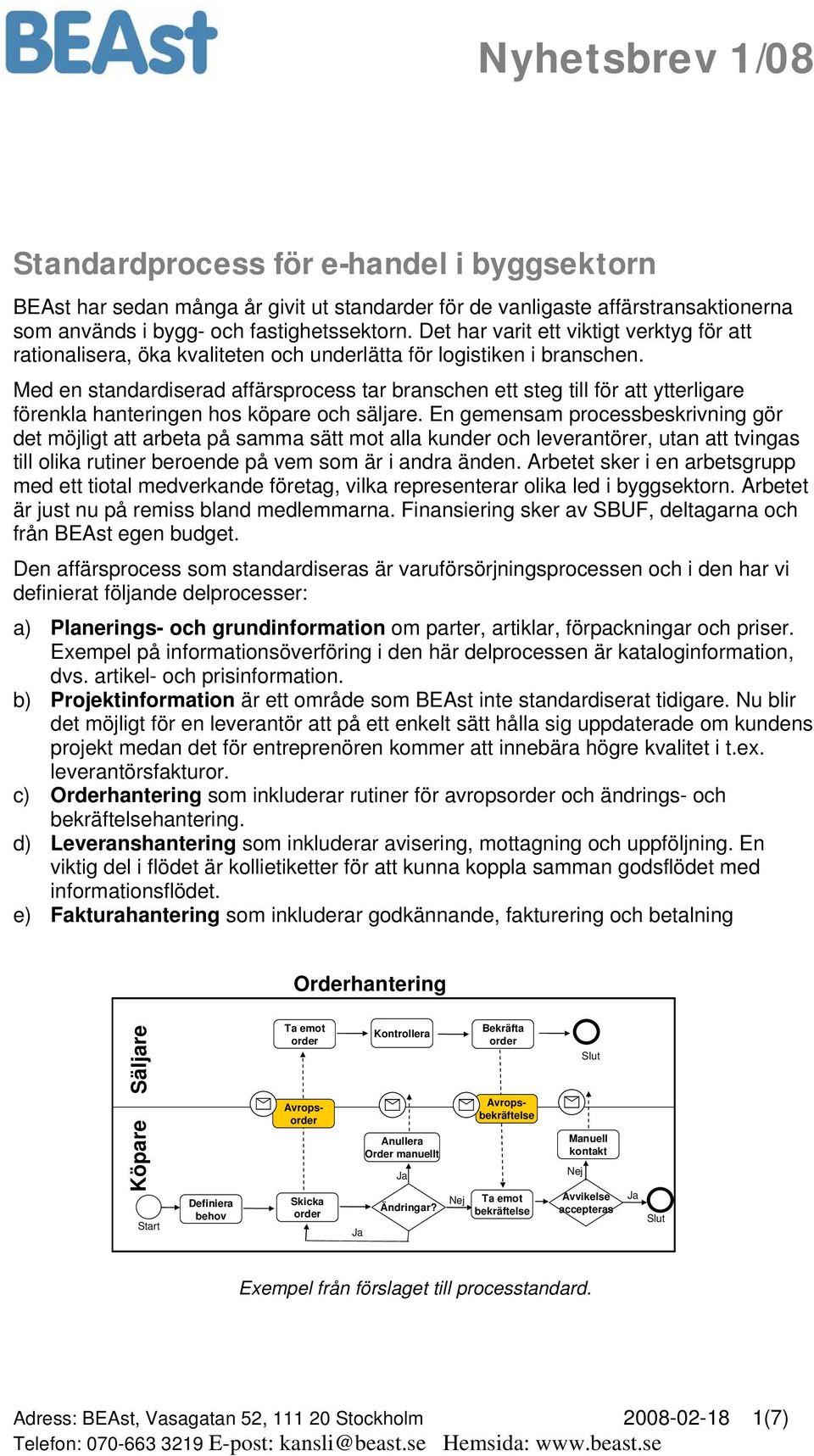 Med en standardiserad affärsprocess tar branschen ett steg till för att ytterligare förenkla hanteringen hos köpare och säljare.