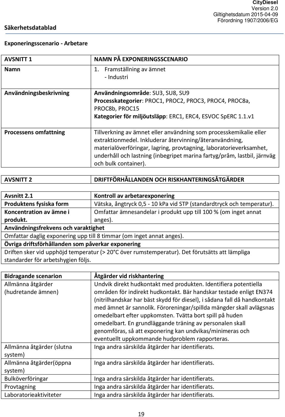 Inkluderar återvinning/återanvändning, materialöverföringar, lagring, provtagning, laboratorieverksamhet, underhåll och lastning (inbegripet marina fartyg/pråm, lastbil, järnväg och bulk container).