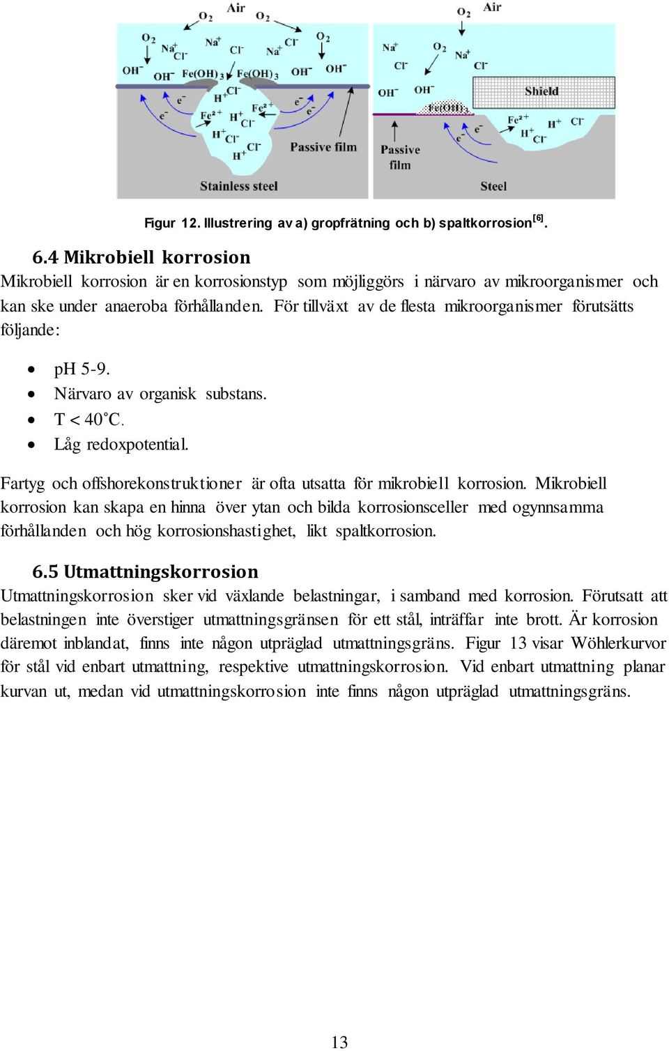 För tillväxt av de flesta mikroorganismer förutsätts följande: ph 5-9. Närvaro av organisk substans. T < 40 C. Låg redoxpotential.