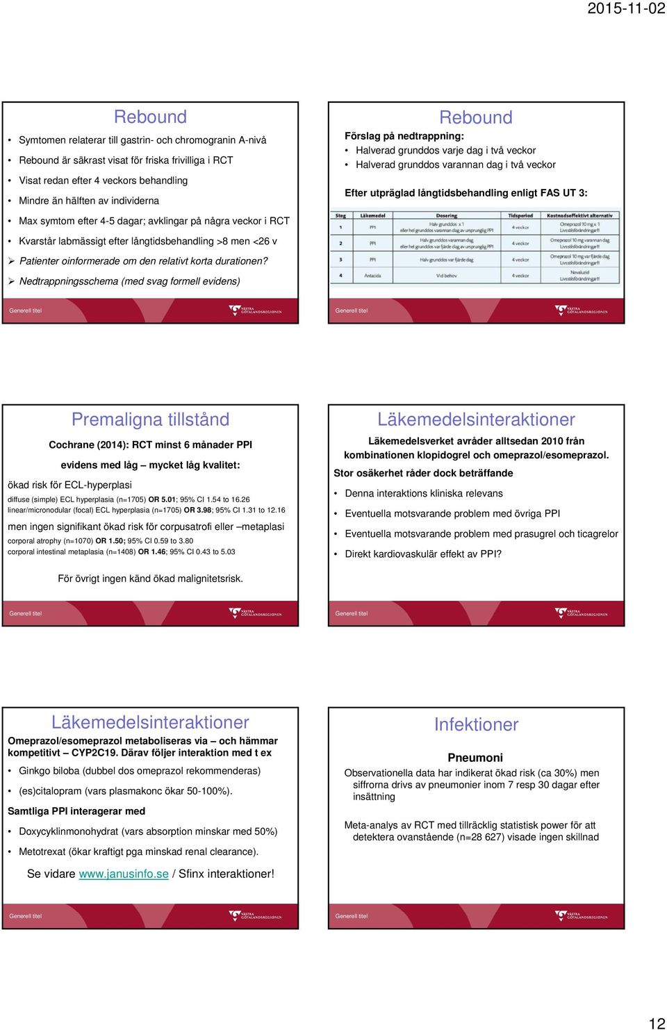 på några veckor i RCT Kvarstår labmässigt efter långtidsbehandling >8 men <26 v Patienter oinformerade om den relativt korta durationen?