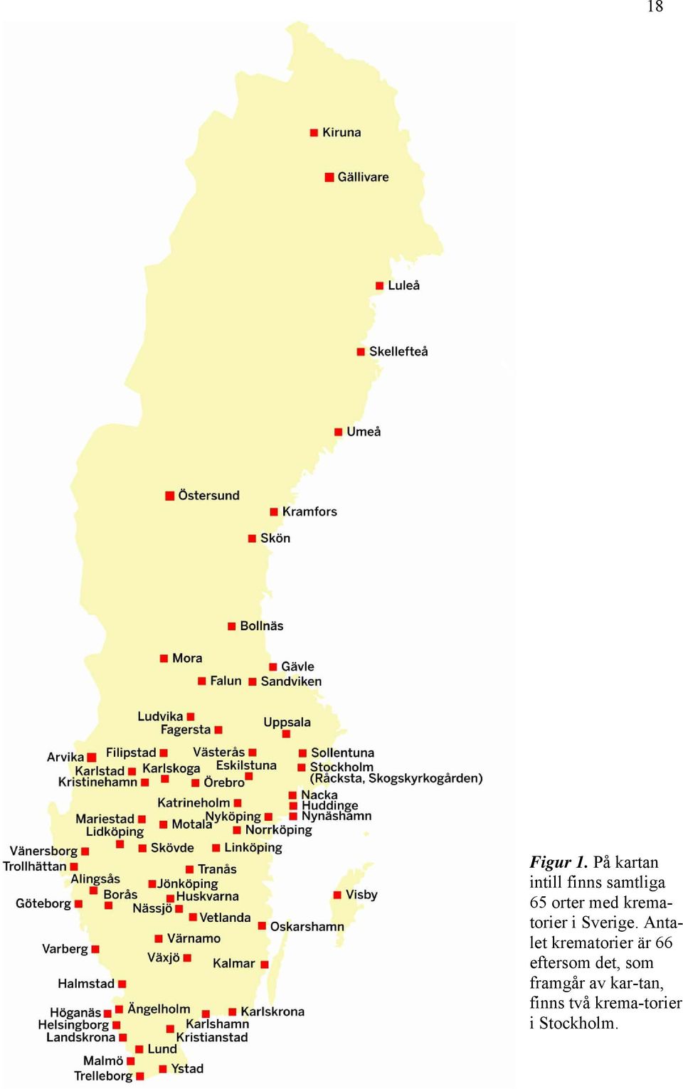 krematorier i Sverige.