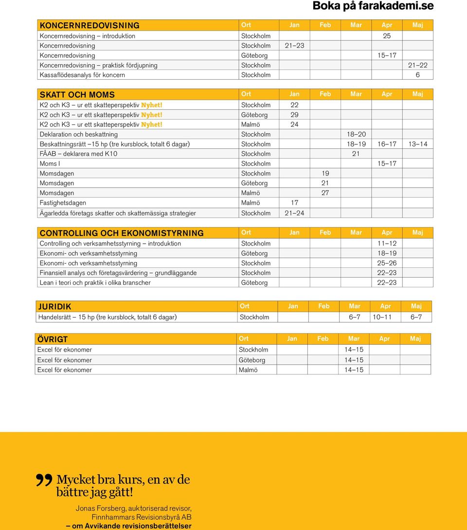 Stockholm 21 22 Kassaflödesanalys för koncern Stockholm 6 SKATT OCH MOMS Ort Jan Feb Mar Apr Maj K2 och K3 ur ett skatteperspektiv Nyhet! Stockholm 22 K2 och K3 ur ett skatteperspektiv Nyhet!