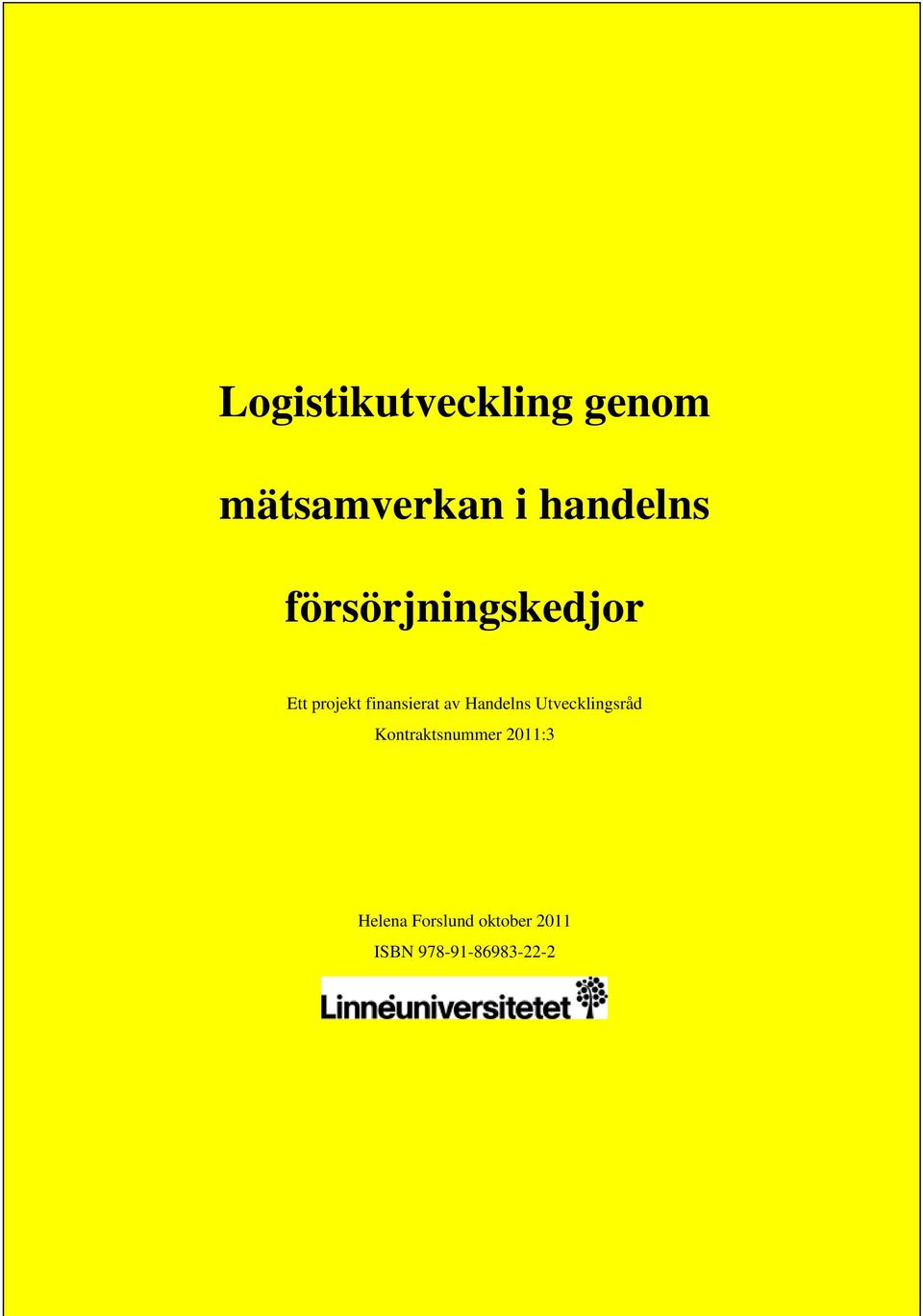 Handelns Utvecklingsråd Kontraktsnummer 2011:3