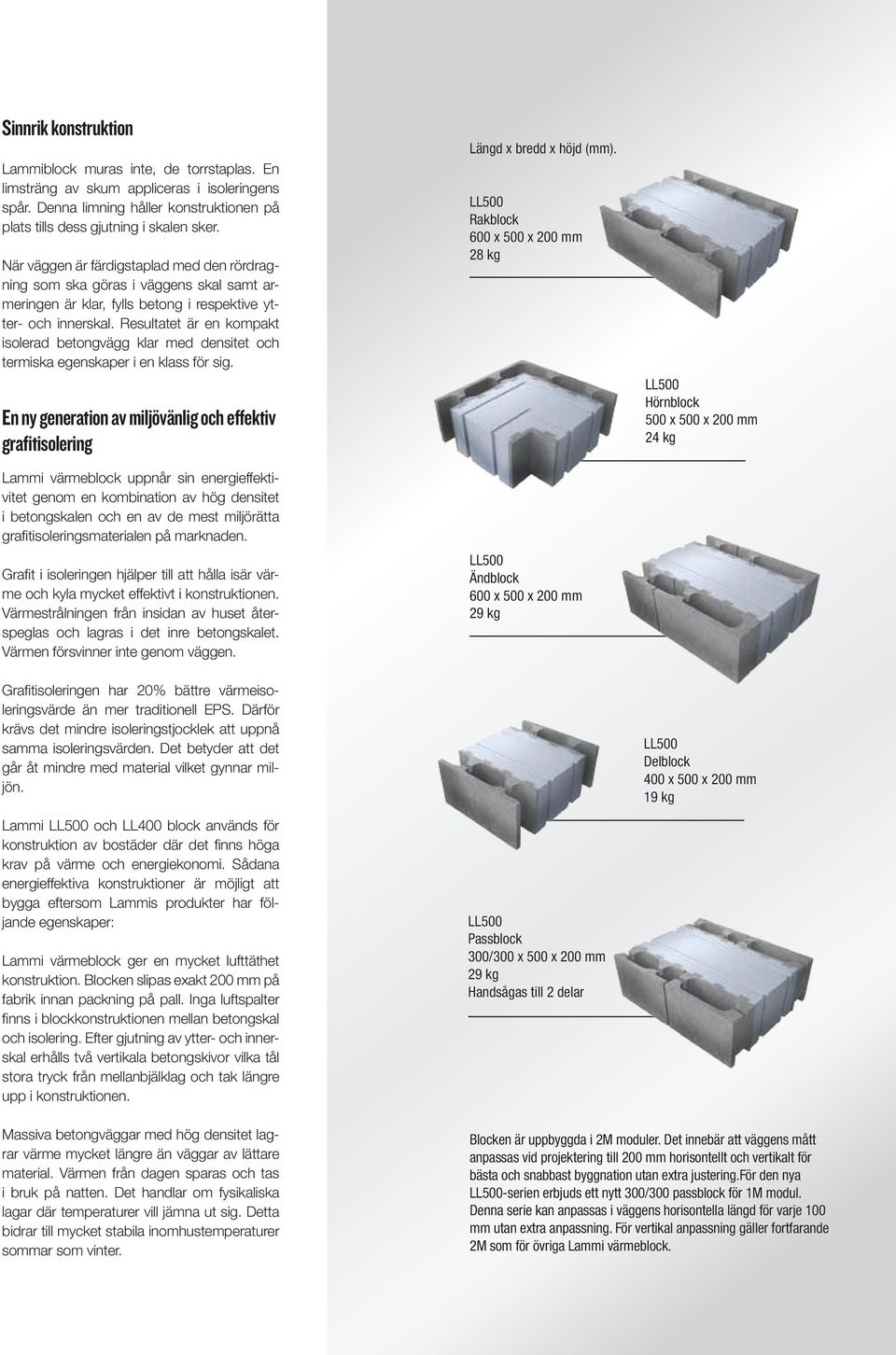 Resultatet är en kompakt isolerad betongvägg klar med densitet och termiska egenskaper i en klass för sig.