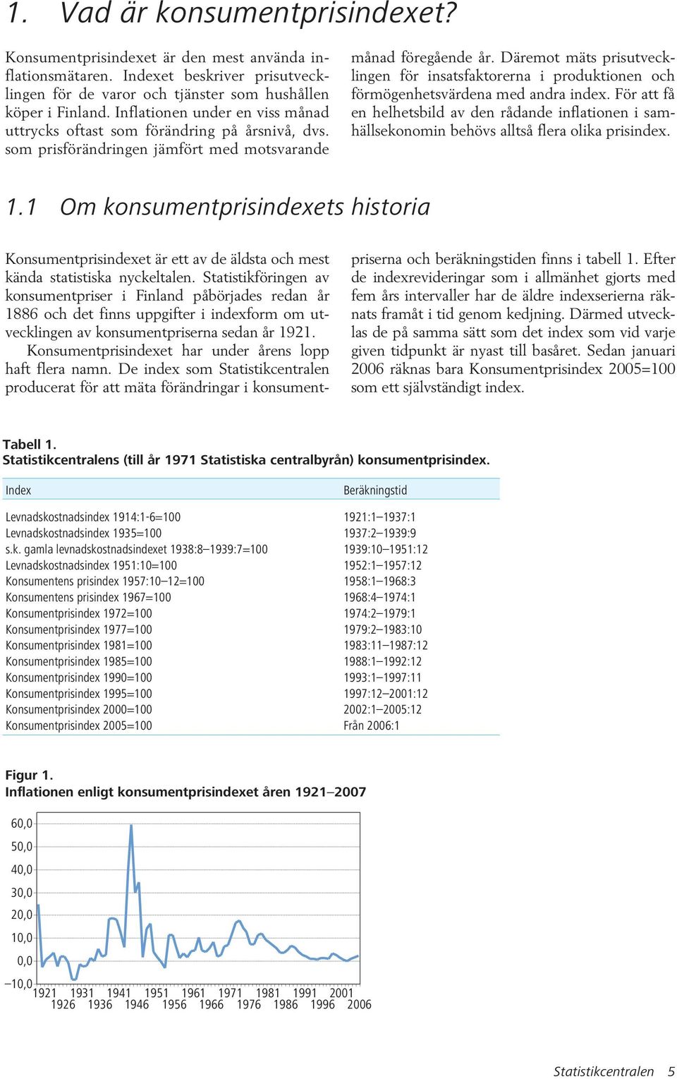 Däremot mäts prisutvecklingen för insatsfaktorerna i produktionen och förmögenhetsvärdena med andra index.