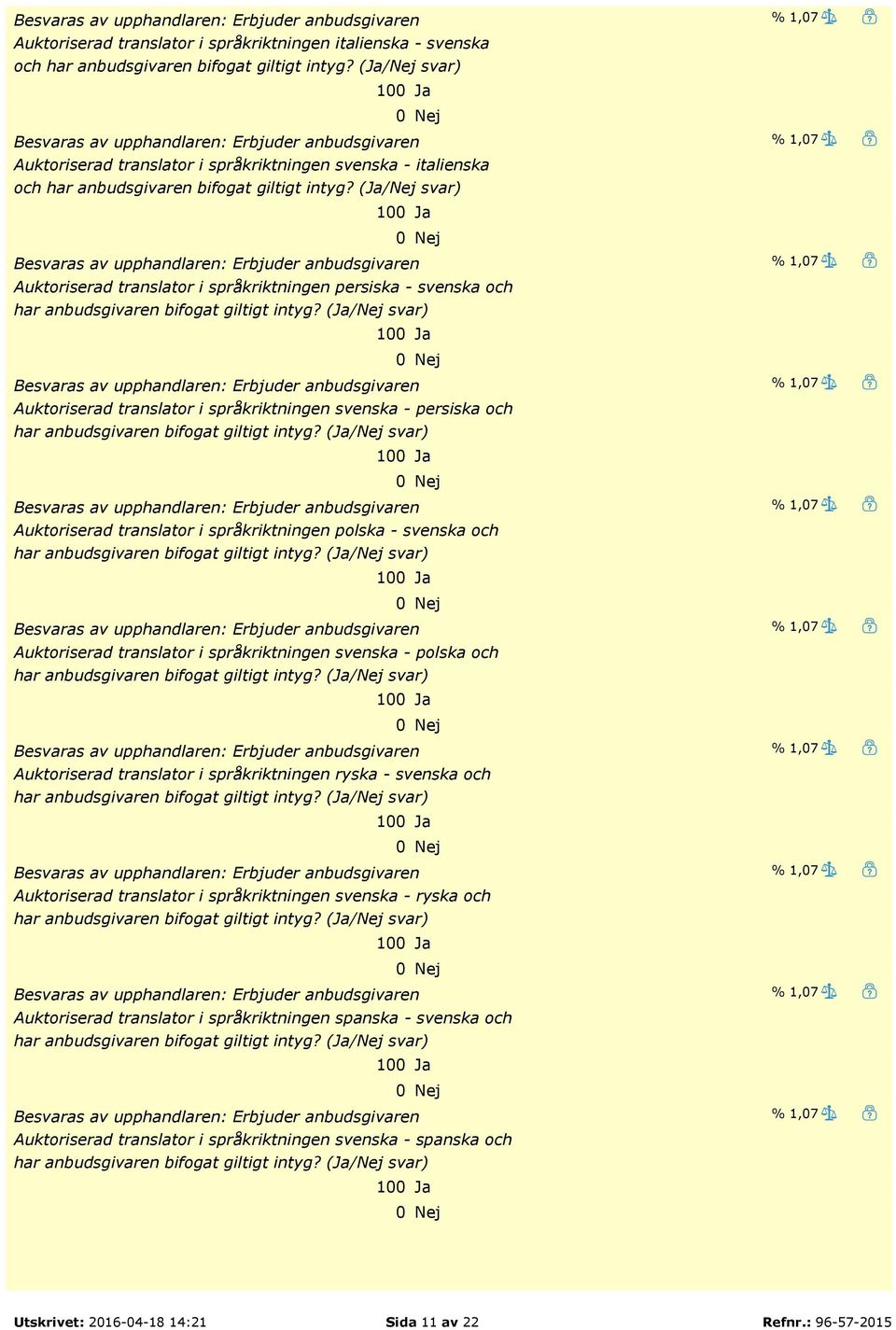 Auktoriserad translator i språkriktningen svenska - polska och Auktoriserad translator i språkriktningen ryska - svenska och Auktoriserad translator i språkriktningen