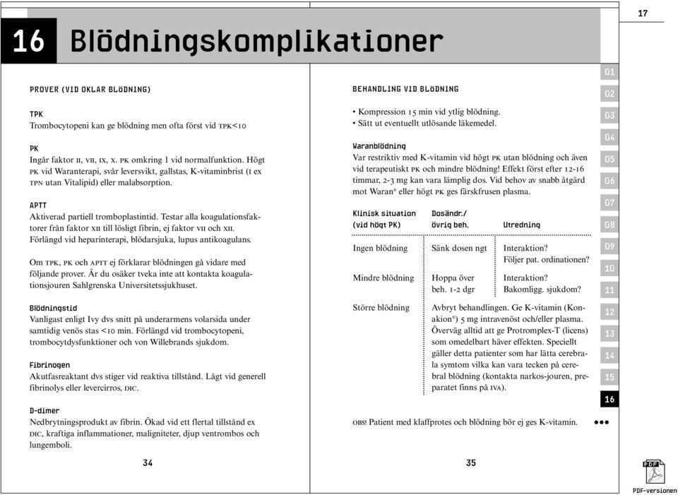 Testar alla koagulationsfaktorer från faktor XII till lösligt fibrin, ej faktor VII och XII. Förlängd vid heparinterapi, blödarsjuka, lupus antikoagulans.