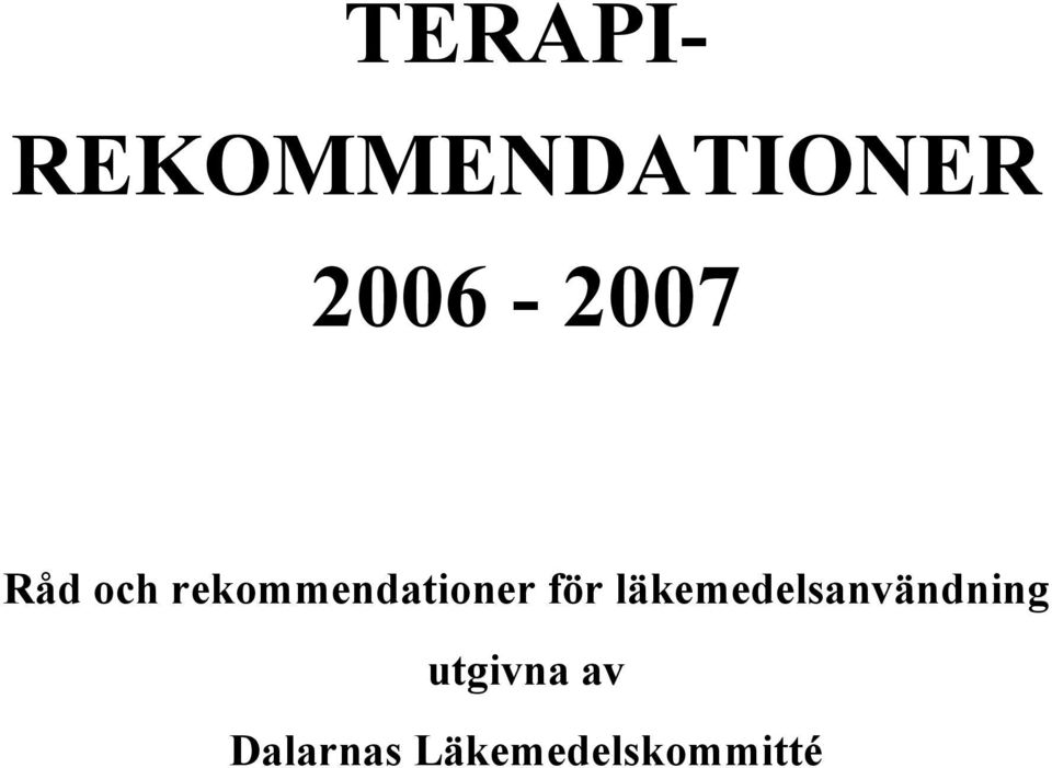 rekommendationer för