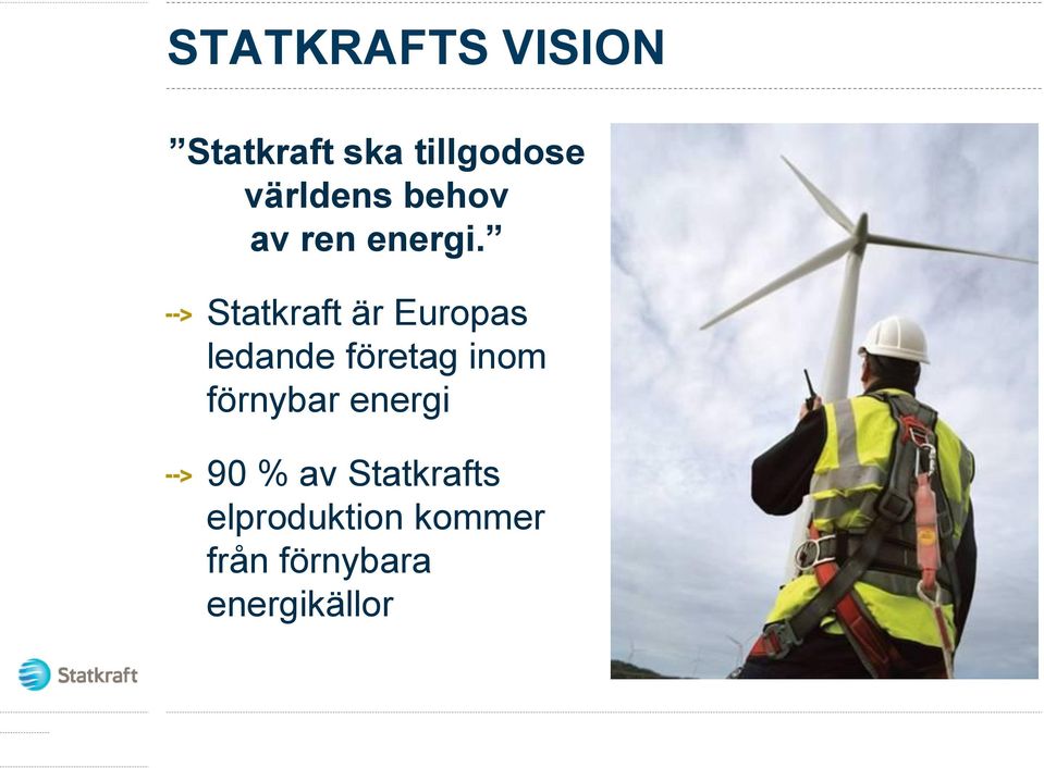 Statkraft är Europas ledande företag inom