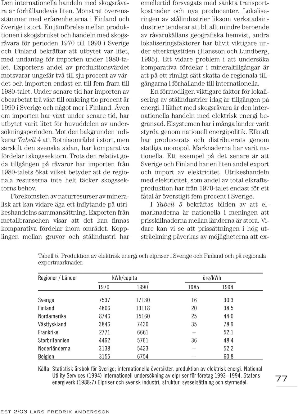 1980-talet. Exportens andel av produktionsvärdet motsvarar ungefär två till sju procent av värdet och importen endast en till fem fram till 1980-talet.