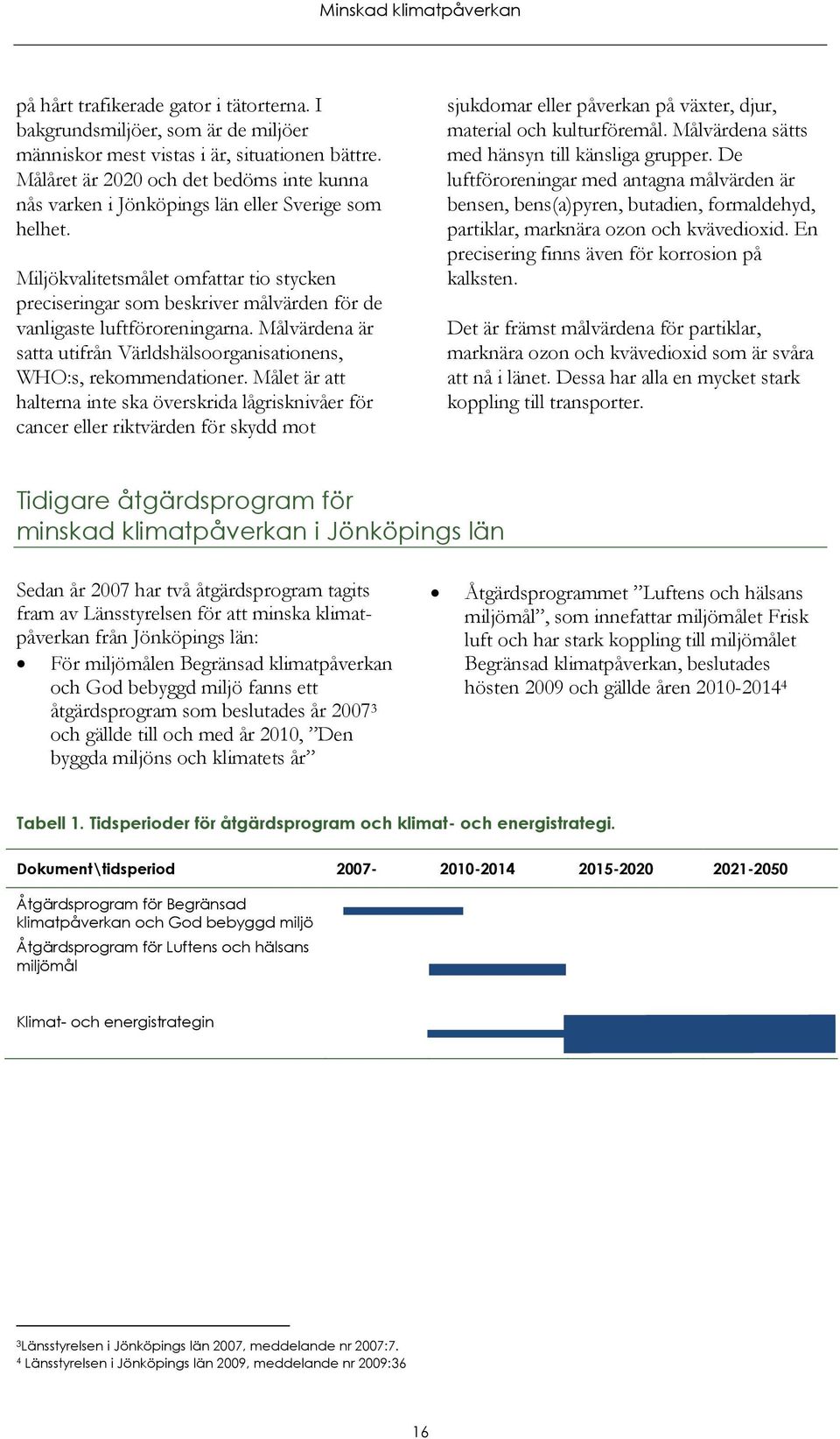 Miljökvalitetsmålet omfattar tio stycken preciseringar som beskriver målvärden för de vanligaste luftföroreningarna. Målvärdena är satta utifrån Världshälsoorganisationens, WHO:s, rekommendationer.