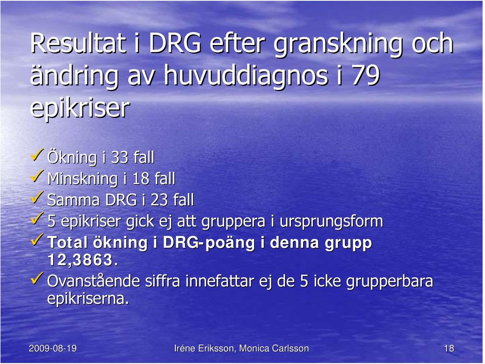 ursprungsform Total ökning i DRG-po poäng i denna grupp 12,3863.