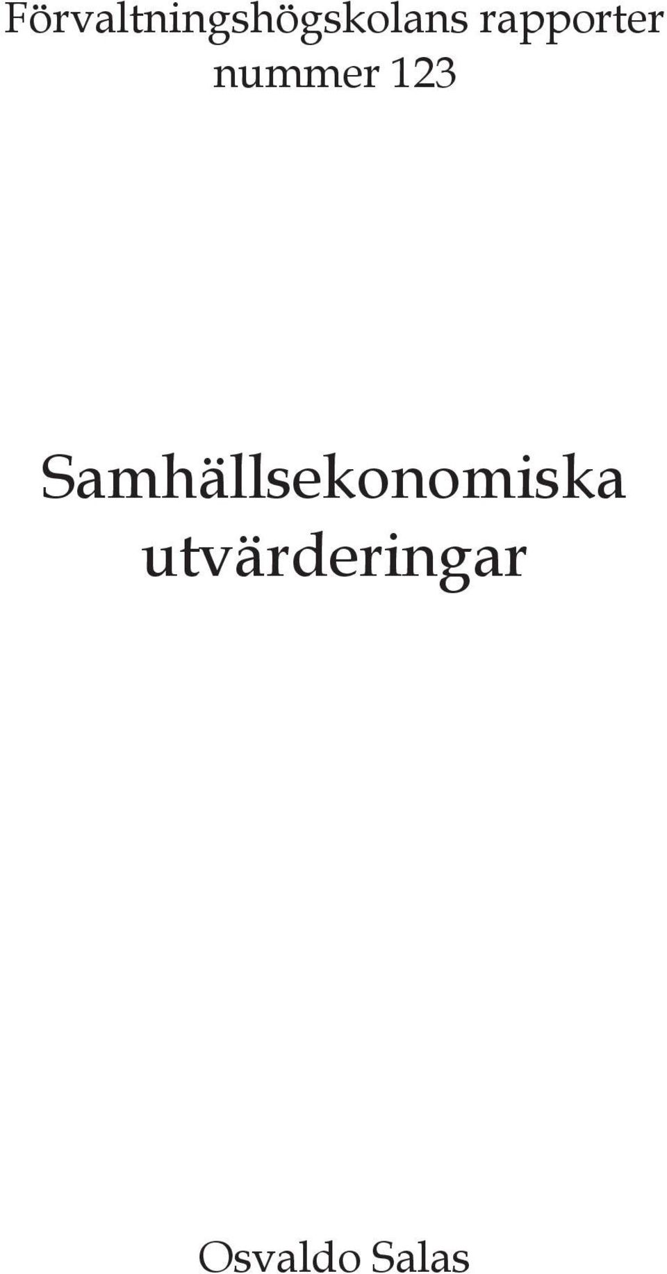 Samhällsekonomiska