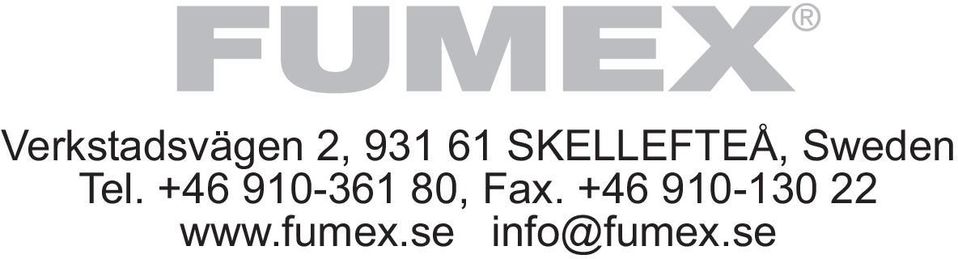 +46 910-361 80, Fax.