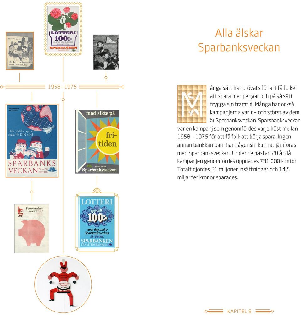 Sparsbanksveckan var en kampanj som genomfördes varje höst mellan 1958 1975 för att få folk att börja spara.