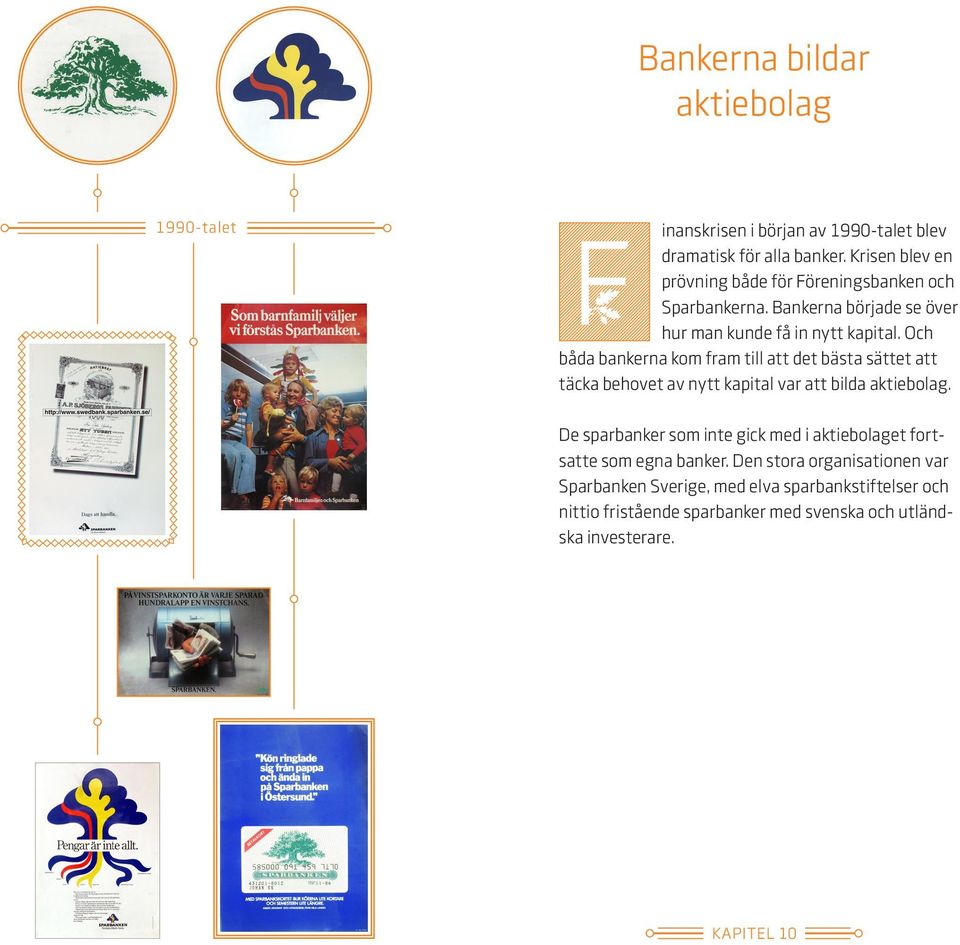 Och båda bankerna kom fram till att det bästa sättet att täcka behovet av nytt kapital var att bilda aktiebolag.