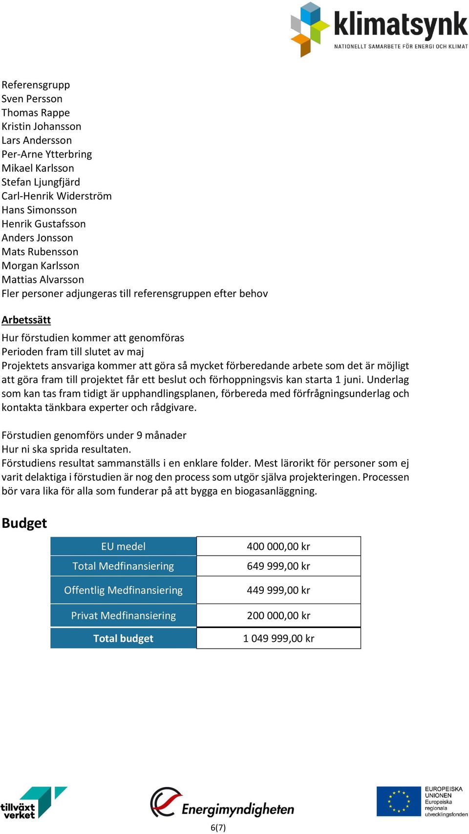 ansvariga kommer att göra så mycket förberedande arbete som det är möjligt att göra fram till projektet får ett beslut och förhoppningsvis kan starta 1 juni.