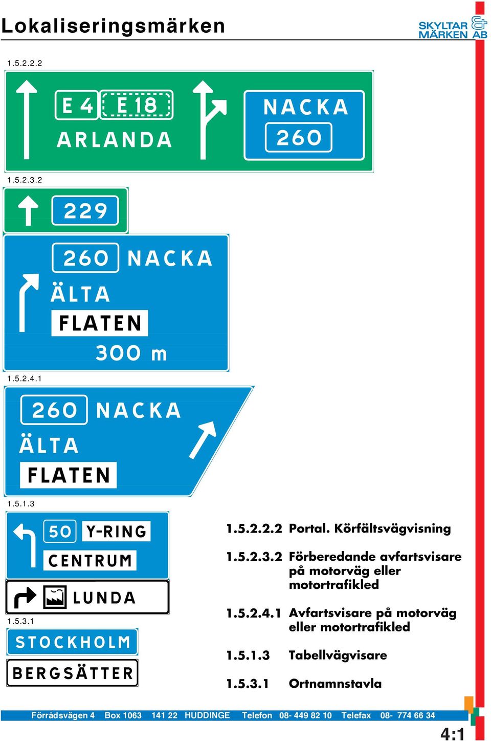 motortrafikled Avfartsvisare på motorväg eller motortrafikled