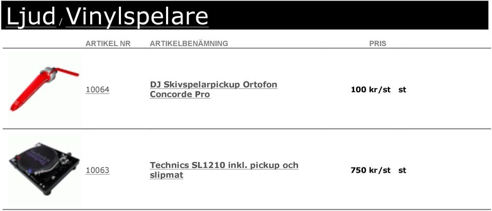 Pro 100 kr/st st 10063 Technics