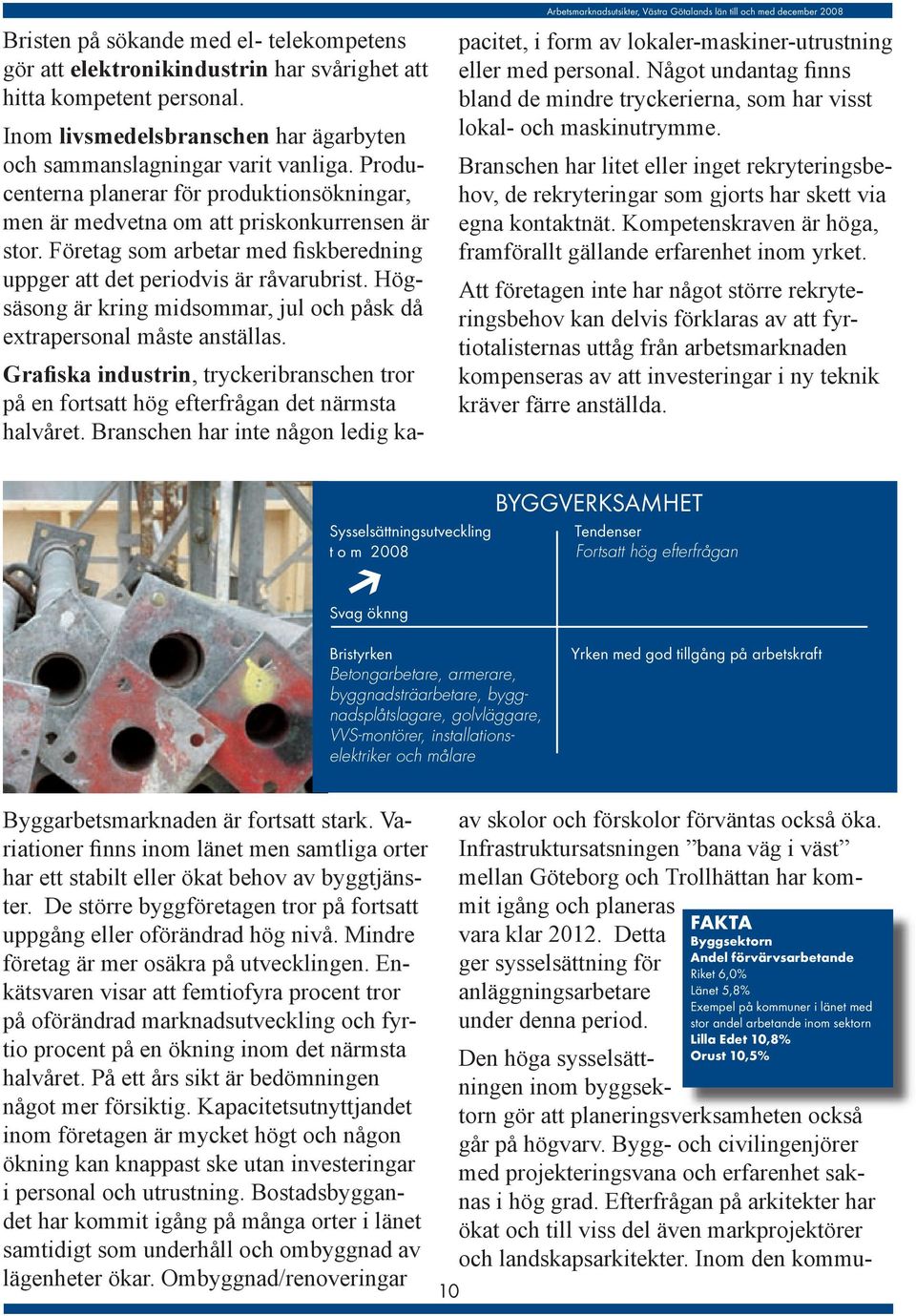 Högsäsong är kring midsommar, jul och påsk då extrapersonal måste anställas. Grafiska industrin, tryckeribranschen tror på en fortsatt hög efterfrågan det närmsta halvåret.